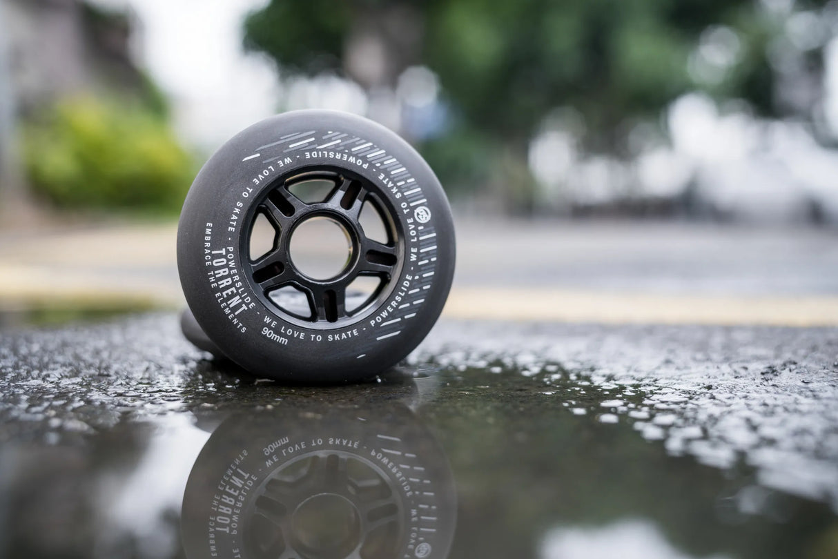 SKA905364 POWERSLIDE Torrent Rain Wheels 90mm 84A 4-Pack Inliner Skateschule und Skateshop Weil am Rhein SkaMiDan