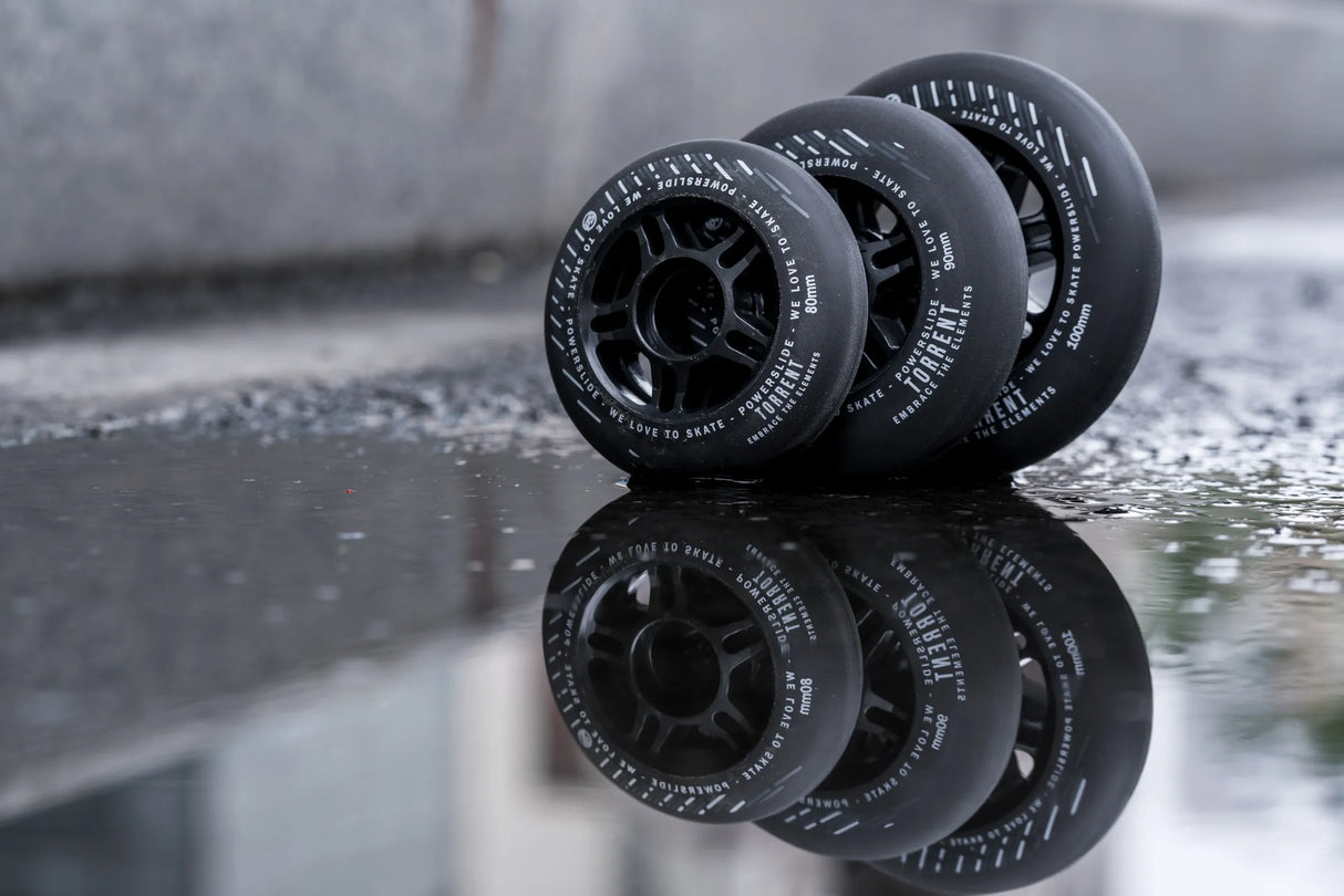 SKA905365 POWERSLIDE Torrent Rain Wheels 80mm 84A 4-Pack Inliner Skateschule und Skateshop Weil am Rhein SkaMiDan