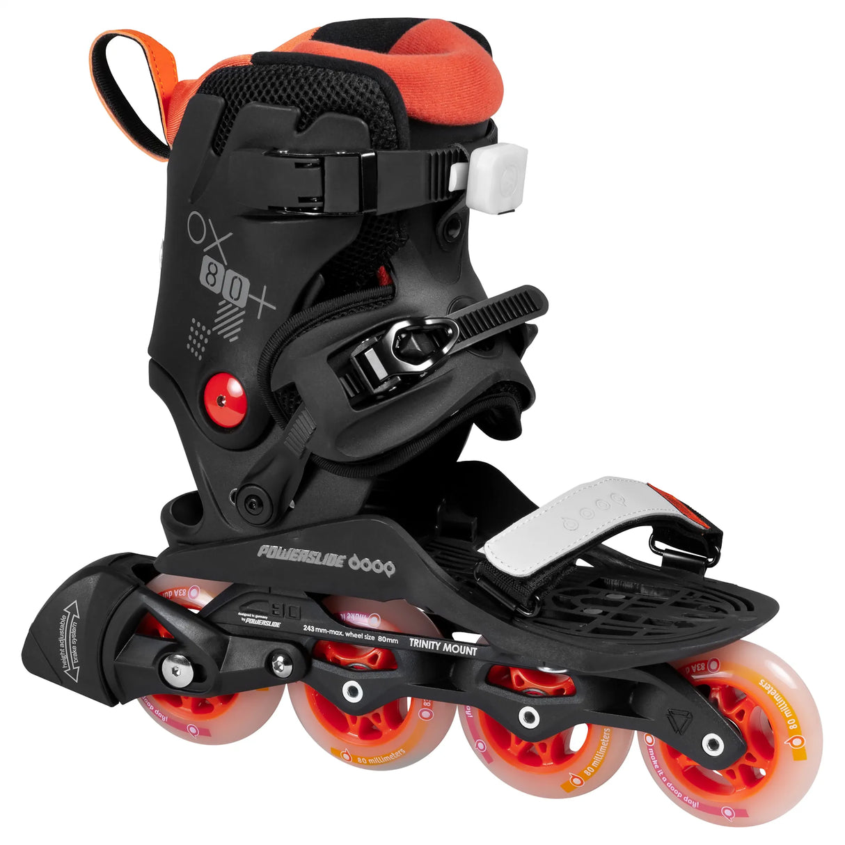 Rental | Powerslide Doop Orange Sunset 80 | Trinity X | Step-In Inline Skates