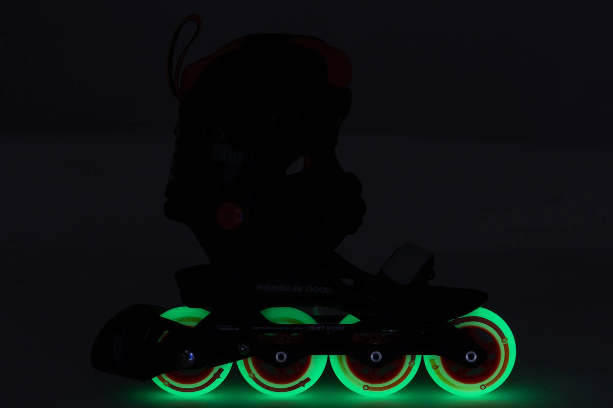 Rental | Powerslide Doop Orange Sunset 80 | Trinity X | Step-In Inline Skates