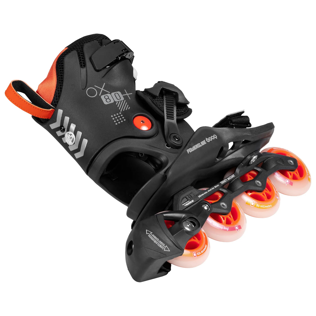 Rental | Powerslide Doop Orange Sunset 80 | Trinity X | Step-In Inline Skates