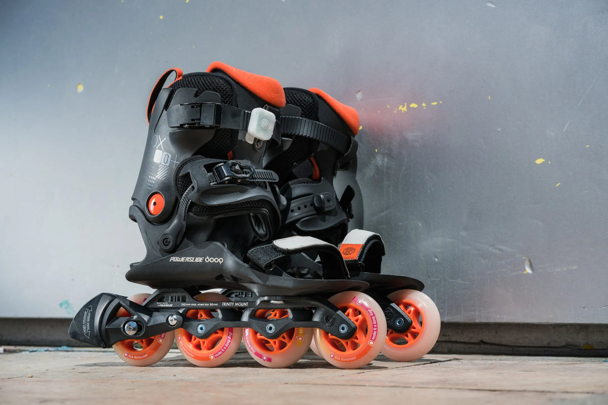 Rental | Powerslide Doop Orange Sunset 80 | Trinity X | Step-In Inline Skates