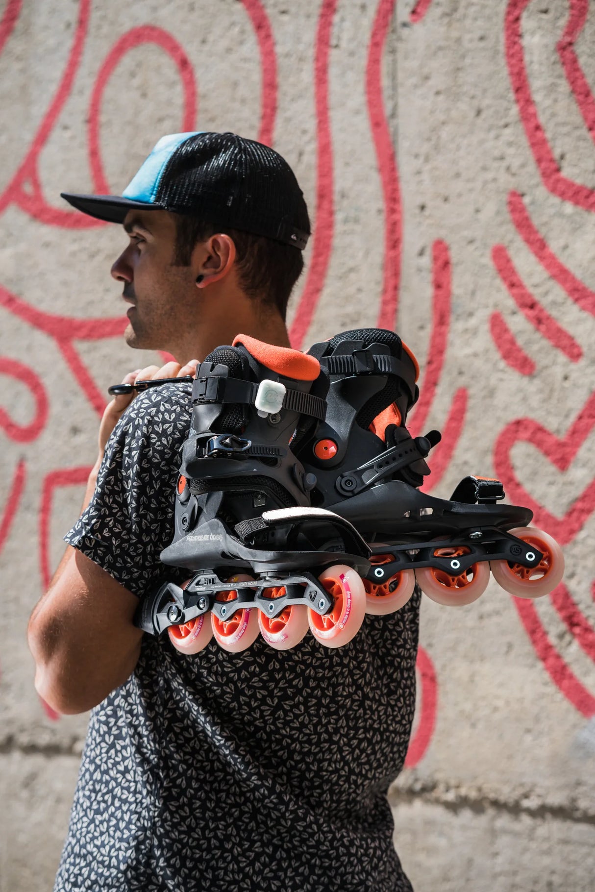 Rental | Powerslide Doop Orange Sunset 80 | Trinity X | Step-In Inline Skates