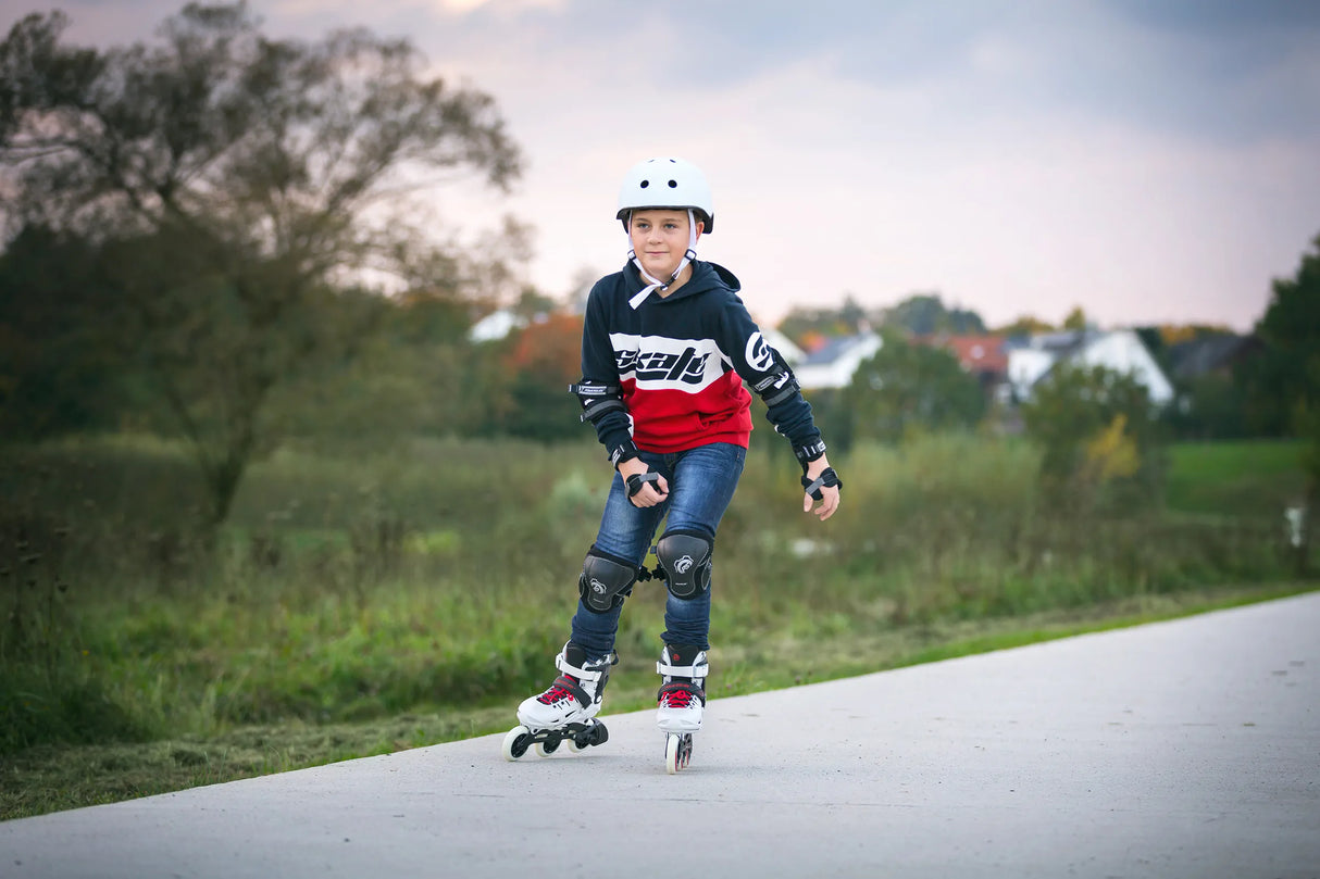 SKA906022 POWERSLIDE Allround Adventure White Kinder Skatehelm Inline Skating Rollschuhe Skateshop und Skateschule SkaMiDan Weil am Rhein