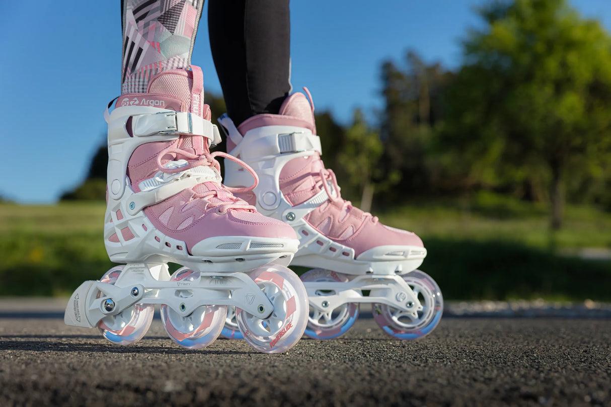 SKA940669 POWERSLIDE Phuzion Argon Rose 100 | Trinity X | Fitness Inlineskates Fitness Inline Skating Rollerblading Freizeitskates Freizeit Skating Inlinerfahren Inliner laufen Skating Rollerblades Inline Skateschule und Skateshop SkaMiDan Weil am Rhein Deutschland Germany