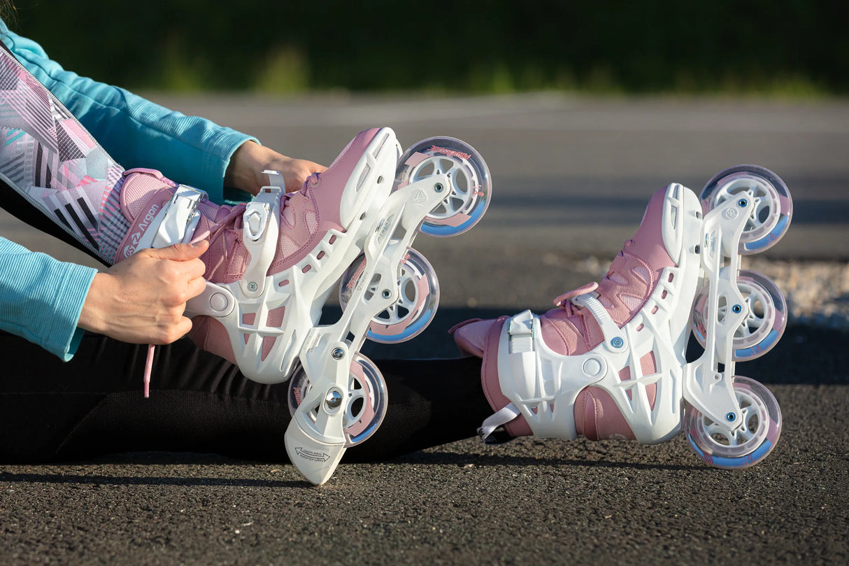 SKA940669 POWERSLIDE Phuzion Argon Rose 100 | Trinity X | Fitness Inlineskates Fitness Inline Skating Rollerblading Freizeitskates Freizeit Skating Inlinerfahren Inliner laufen Skating Rollerblades Inline Skateschule und Skateshop SkaMiDan Weil am Rhein Deutschland Germany