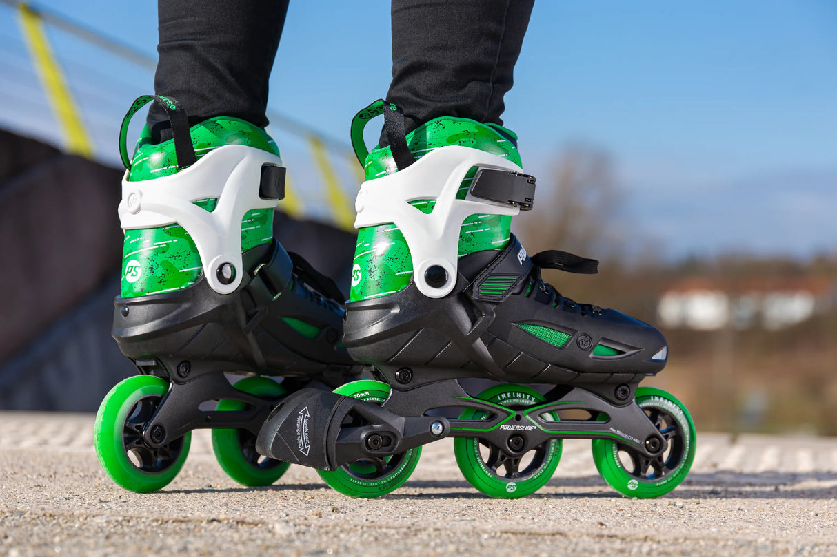 SKA940688 POWERSLIDE Phuzion Universe Green 3W XXII Kinder Inlineskates Kinder Inliner Kids Skates Rollerblades Inlineskates für Kinder Junior Skates Verstellbare Skates Größenverstlelbare Inlineskates für Kinder Kinder Inliner Kids Inliner Kids Rollerblades Urban Inline Skating Urban Inline Skating Freeskates City Skates Fitness Inliner Sport Skates Sport Inliner Rollerblades Rollerblading Lörrach Freiburg Basel Inliner Skateschule und Skateshop Weil am Rhein SkaMiDan Deutschland Germany