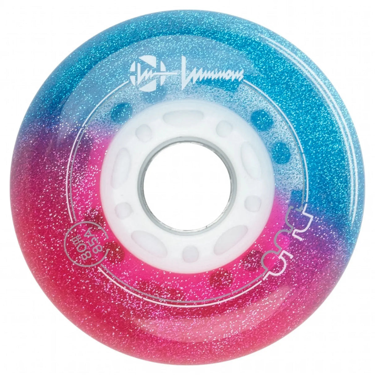 LUWL-LU11085-DUO-WH-WH/WhiteWhite Luminous LED Wheels Duo 110mm 85A – verschiedene Farben | Luminous LED Rollen für Inlineskates | Leuchtrollen | Fitness & Urban Inline Rollen Inline Skating Rollerblading Inlineskaterollen Skating Wheels for Rollerblader Rollen für Inlineskater Lörrach Freiburg Basel Inliner Richtige Größe right Size for Rollerblades Langhaltende Inlineskaterollen Longlasting Wheels for Rollerblading Skateschule und Skateshop Weil am Rhein SkaMiDan Deutschland Germany