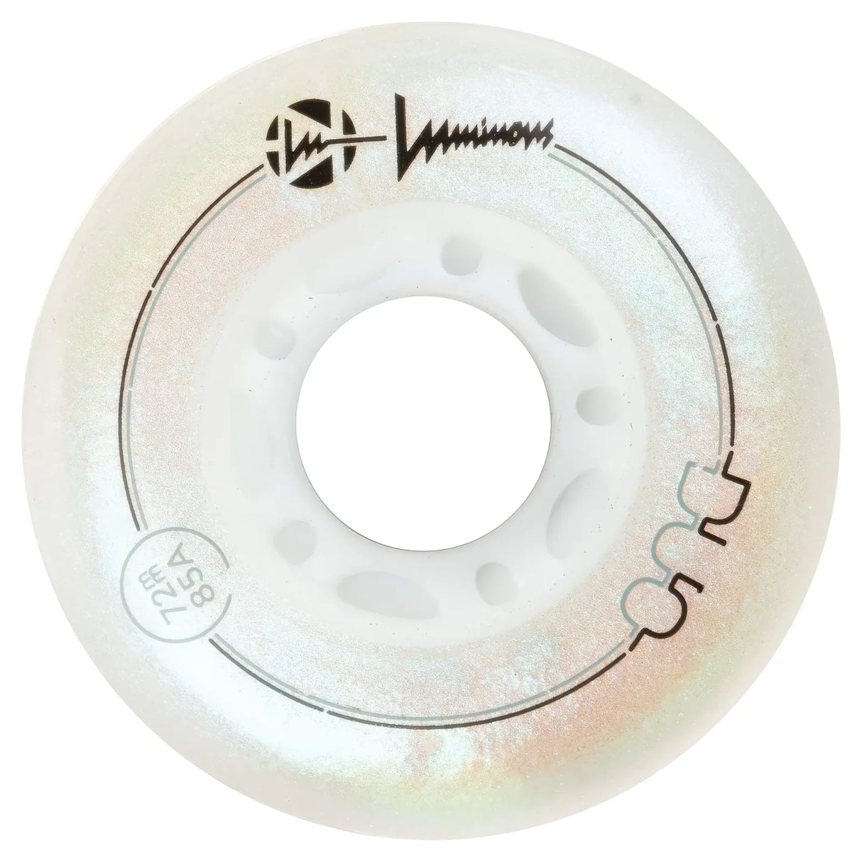 LUWL-LU7285-DUO-WH-WH/WhiteWhite Luminous LED Wheels Duo 72mm 85A – verschiedene Farben | Luminous LED Rollen für Inlineskates | Leuchtrollen | Fitness & Urban Inline Rollen Inline Skating Rollerblading Inlineskaterollen Skating Wheels for Rollerblader Rollen für Inlineskater Lörrach Freiburg Basel Inliner Richtige Größe right Size for Rollerblades Langhaltende Inlineskaterollen Longlasting Wheels for Rollerblading Skateschule und Skateshop Weil am Rhein SkaMiDan Deutschland Germany