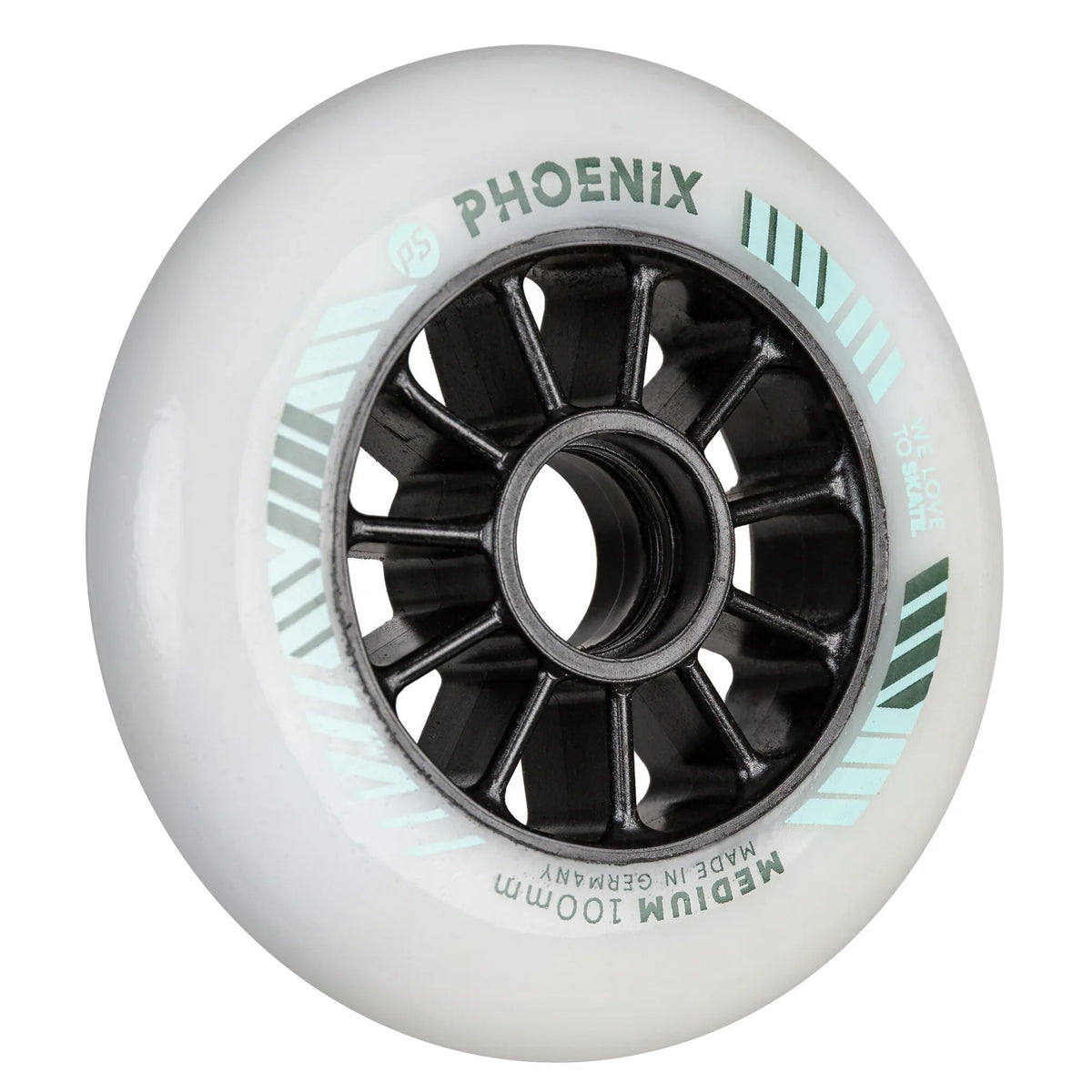 POWERSLIDE Phoenix 100mm DD Wheels | Medium & Hard | Made in Germany | Fitness & Speed Inline Rollen