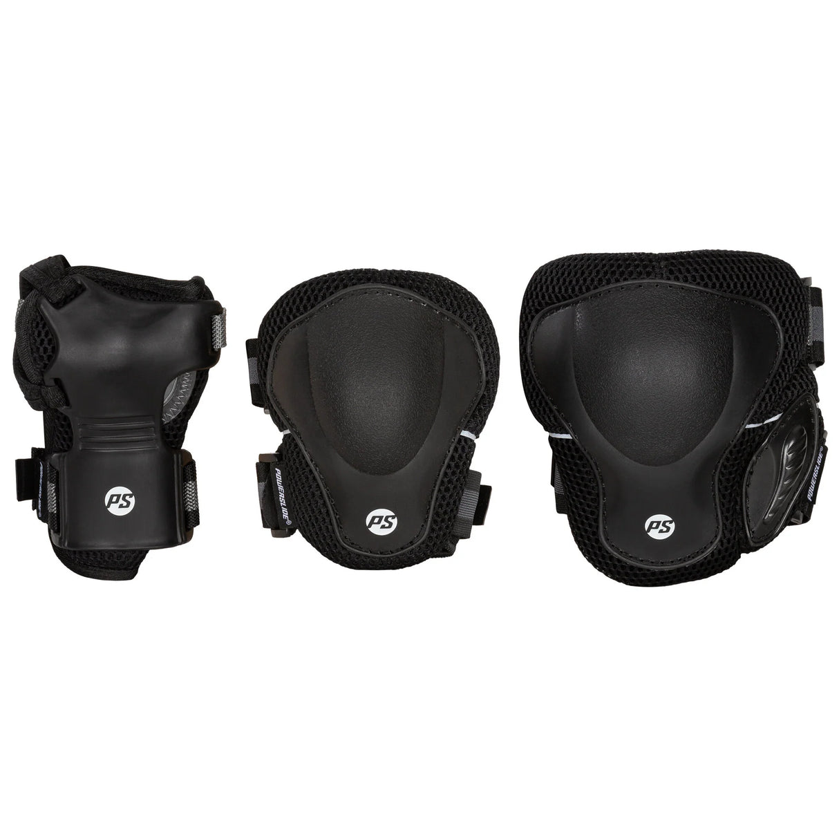 SKA903298 POWERSLIDE Pro Tri-Pack Black Schoner | Schonerset | Knie- Ellenbogen- und Handgelenkschoner Schoner Schützerset Gelenkschutz Schützer Schoner Inliner Schoner Inline Schützer protectors skate Skate Schützer Inliner Schützer Schutzausrüstung Fingerschutz Handschuhe inline skating inliner inlineksaten rollerbladen rollerskaten Inlineskates Rollerblades Fitness Skates Slalom Skates rollerblades rollerblading inline skating Lörrach Freiburg Basel Inliner Skateschule und Skateshop Weil am Rhein SkaMiDa