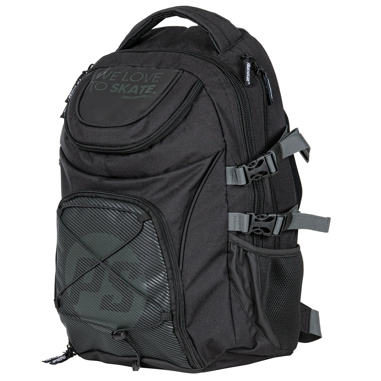SKA907087 POWERSLIDE We Love To Skate Backpack Black | Schwarzer Skaterucksack | Rucksack mit Skatehalterung style skating aggressive skating stunt skating aggressive inline trick skaten Urban Inlineskates Freestyle Inlineskates Free Skates Slalom Skates Freestyle Inlineskates Freestyle Rollerblades Slalom Blades Urban Inlineskates Freeskates Fitness Inlineskates Inlineskates Sport Inline Skates Rollerblades Urban Inline Skating Urban Inline Skating Freeskates Trainng Skates Strecken Skates Trinity Skates E
