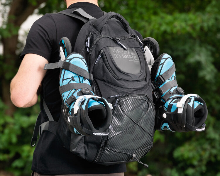 SKA907087 POWERSLIDE We Love To Skate Backpack Black | Schwarzer Skaterucksack | Rucksack mit Skatehalterung style skating aggressive skating stunt skating aggressive inline trick skaten Urban Inlineskates Freestyle Inlineskates Free Skates Slalom Skates Freestyle Inlineskates Freestyle Rollerblades Slalom Blades Urban Inlineskates Freeskates Fitness Inlineskates Inlineskates Sport Inline Skates Rollerblades Urban Inline Skating Urban Inline Skating Freeskates Trainng Skates Strecken Skates Trinity Skates E