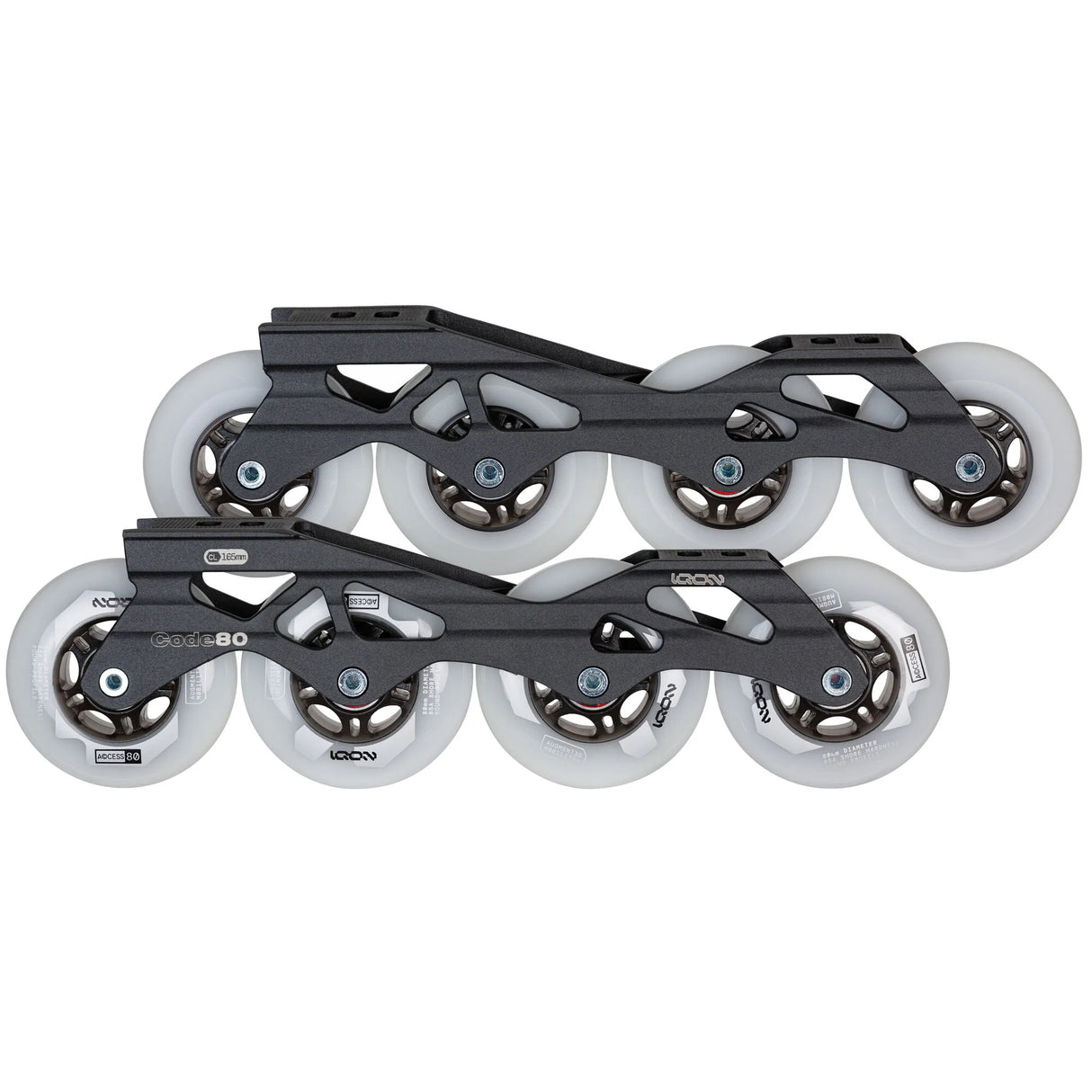 SKA20518 IQON Code 80 Complete 4x80mm 85A 243mm Komplettpaket | 165mm Dual Point Mounting | Urban Skating Classic Mounting Skating Urban Skating Powerblading Schiene aggressive frames powerblading frames speed frames ufs schinenen Inline Skating Black Freestyle Inline Skating Slalom Skating Slalom Schiene Slalom Frame Freestyle Frame Schienen Frames Speed Inline Skating Urban Inlineskates Trinity Trinity X Powerslide Trinity Schienen Trinity Frames Urban Inline Skating Urban Inline Skating Freeskates City S