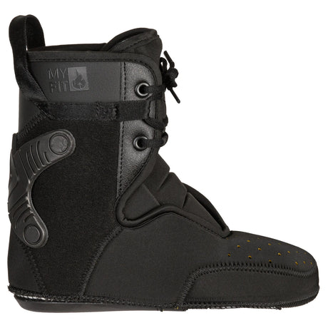 MYFIT 2nd Skin Black Dual Fit Liner | With metal eyelets | Thermally moldable inner shoe for inline skates