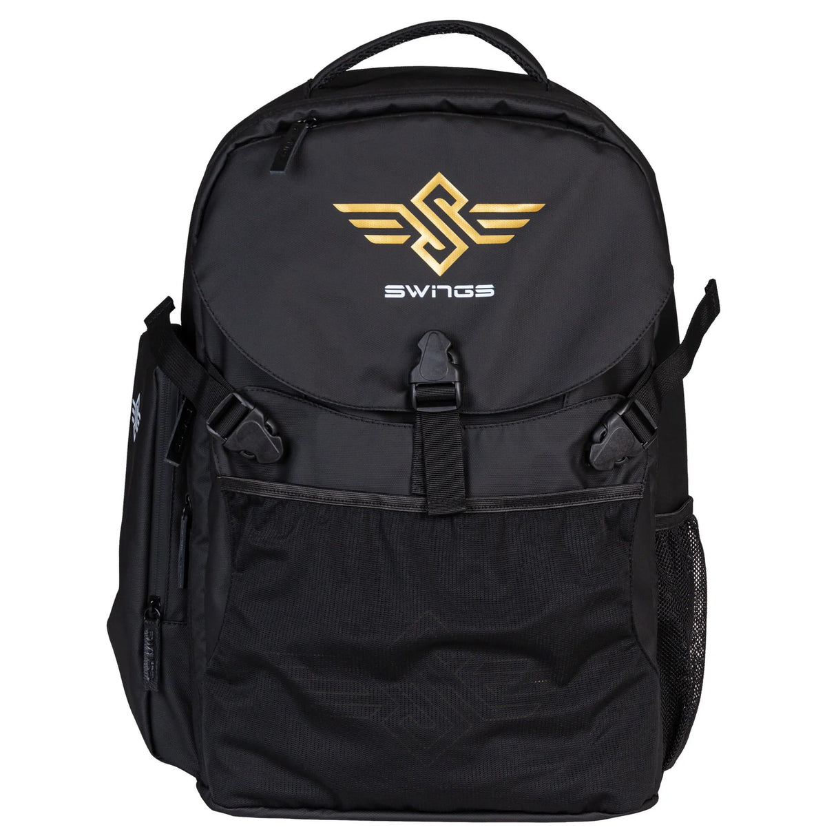 SWINGS Wings Bag Black | Backpack | Stylischer Skaterucksack mit Halterungen für Inlineskates + Co.