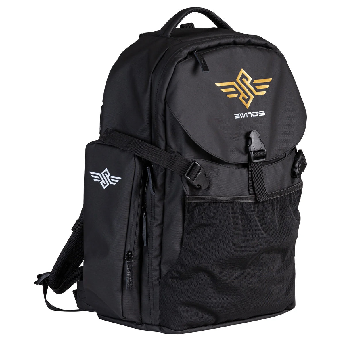 SWINGS Wings Bag Black | Backpack | Stylischer Skaterucksack mit Halterungen für Inlineskates + Co.