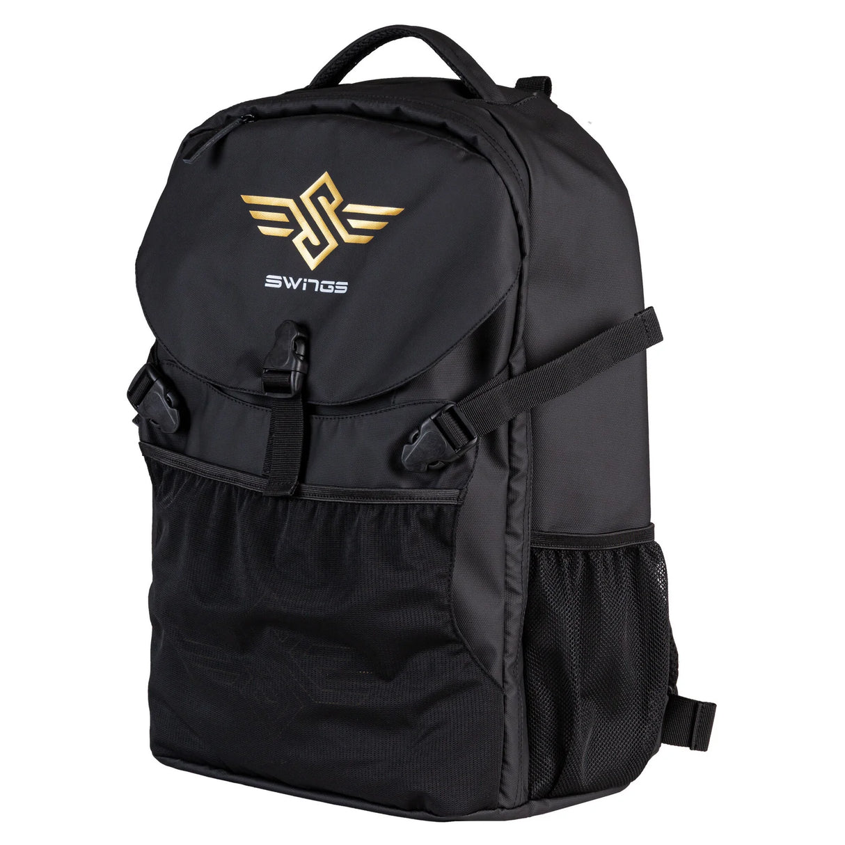 SWINGS Wings Bag Black | Backpack | Stylischer Skaterucksack mit Halterungen für Inlineskates + Co.
