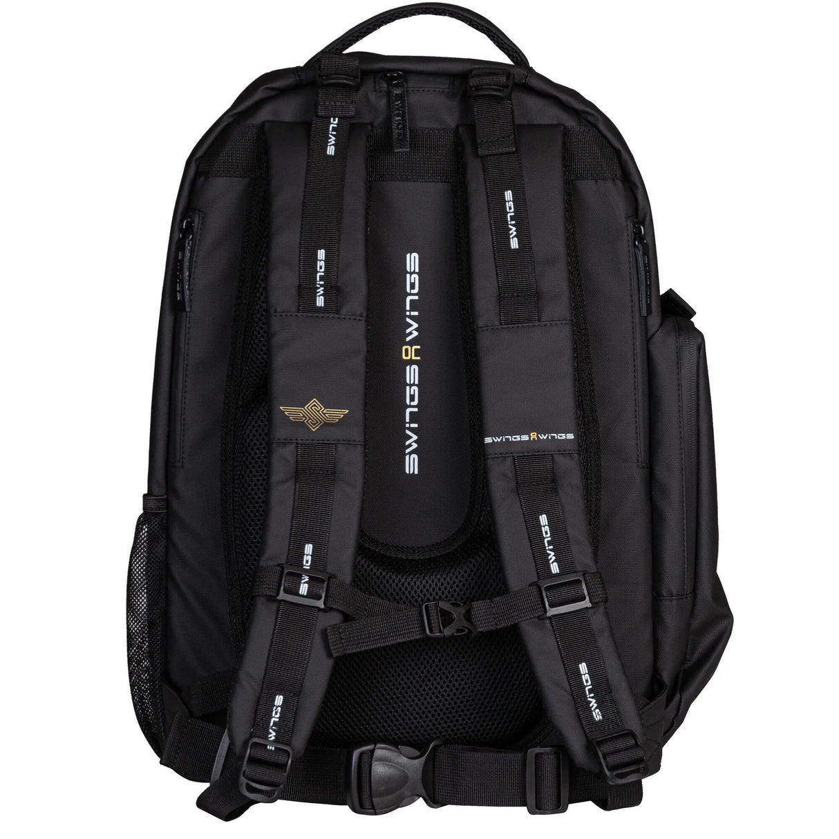 SWINGS Wings Bag Black | Backpack | Stylischer Skaterucksack mit Halterungen für Inlineskates + Co.