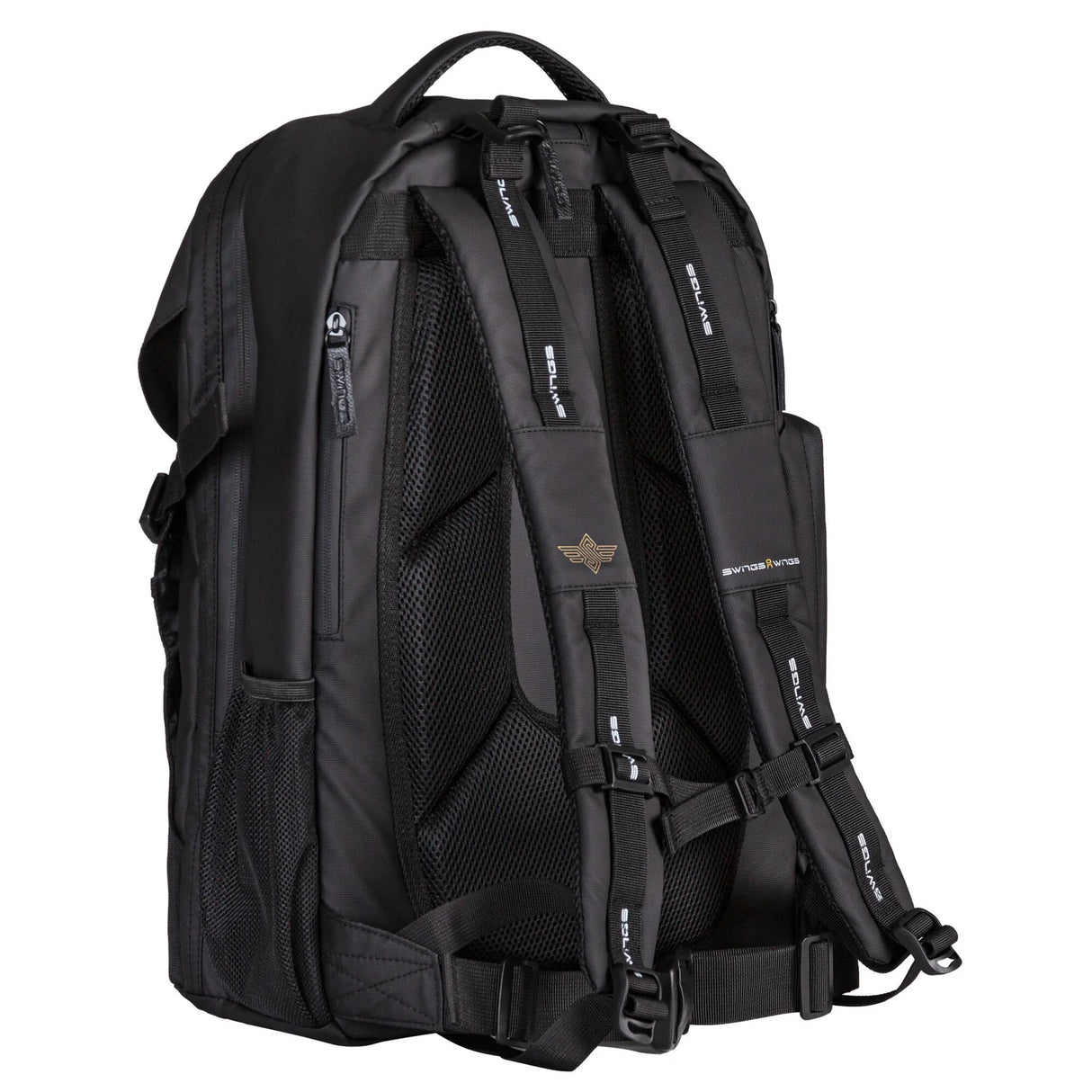 SWINGS Wings Bag Black | Backpack | Stylischer Skaterucksack mit Halterungen für Inlineskates + Co.