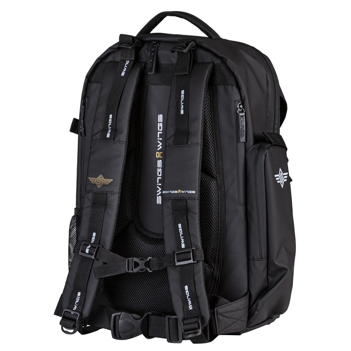 SWINGS Wings Bag Black | Backpack | Stylischer Skaterucksack mit Halterungen für Inlineskates + Co.
