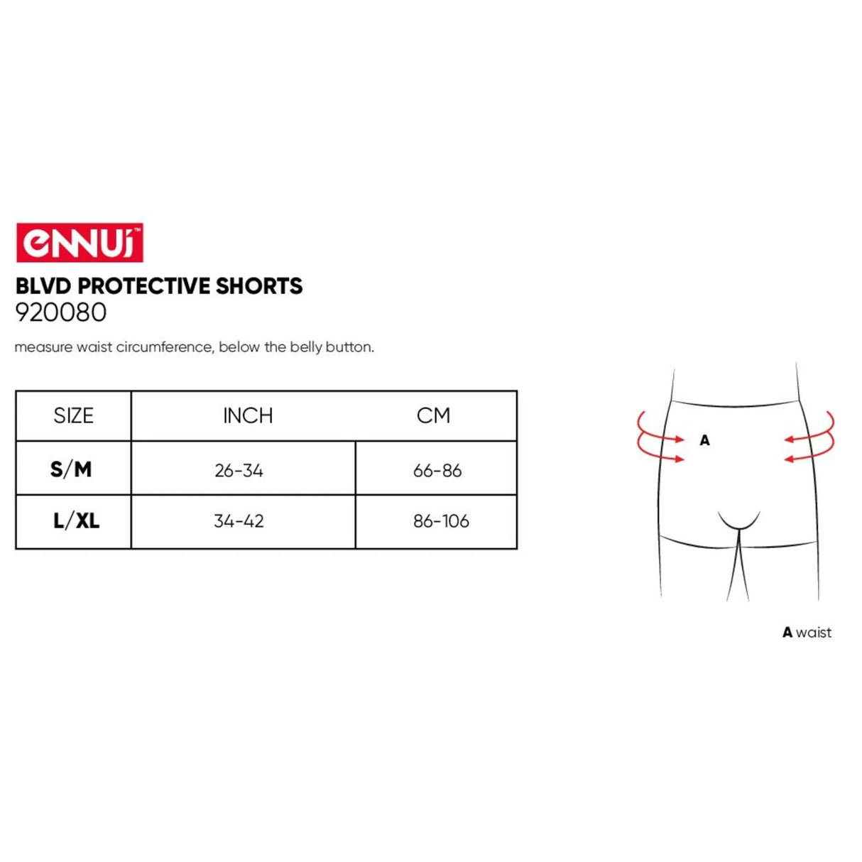 SKA920080 ENNUI BLVD Protective Shorts Pro Schutz Inliner Skateschule und Skateshop Weil am Rhein SkaMiDan