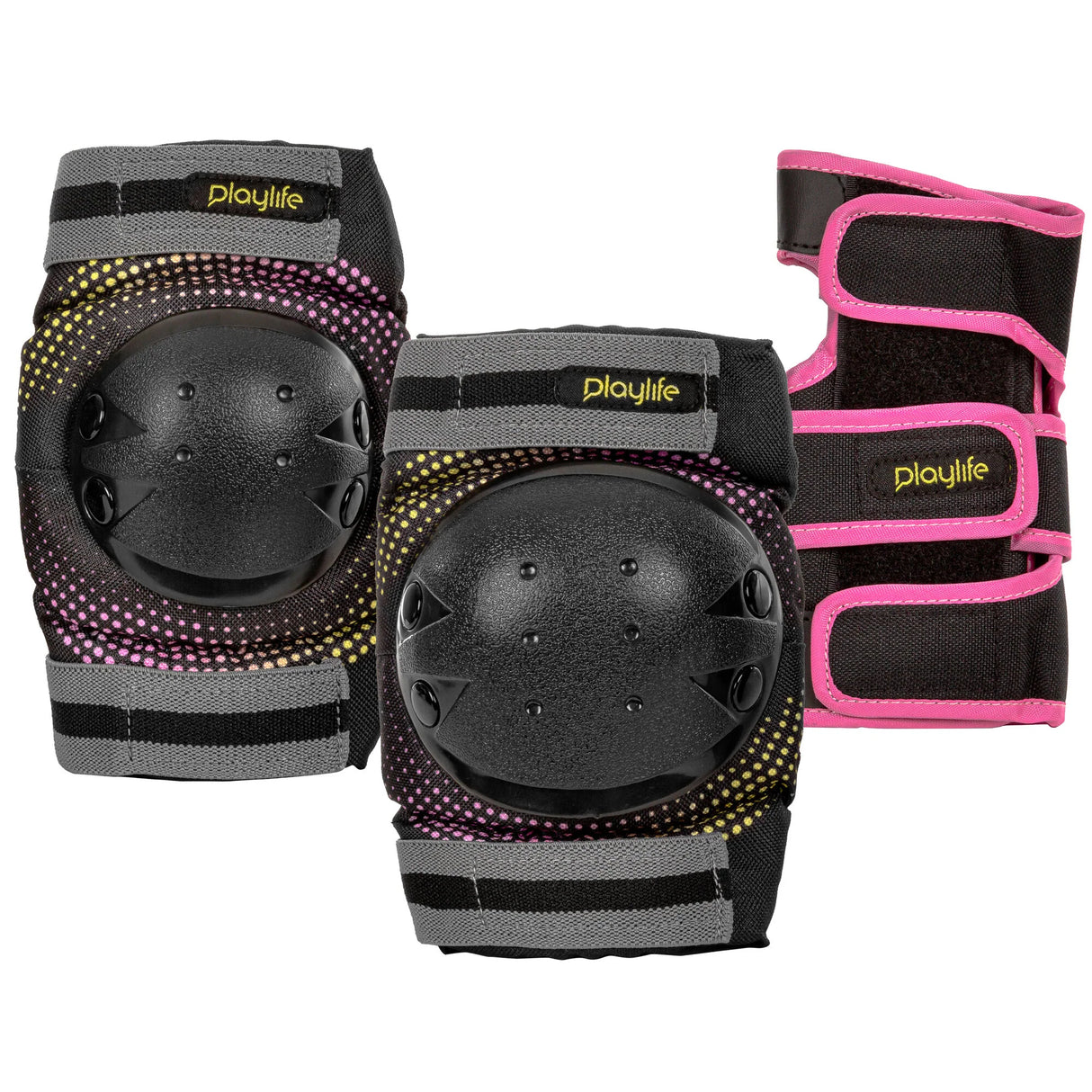 SKA880331 PLAYLIFE Joker Yellow Glow Kids Tri-Pack Schoner Schützerset Gelenkschutz Schützer Schoner Inliner Schoner Inline Schützer protectors skate Skate Schützer Inliner Schützer Schutzausrüstung Fingerschutz Handschuhe inline skating inliner inlineksaten rollerbladen rollerskaten Inlineskates Rollerblades Fitness Skates Slalom Skates rollerblades rollerblading inline skating Lörrach Freiburg Basel Inliner Skateschule und Skateshop Weil am Rhein SkaMiDan