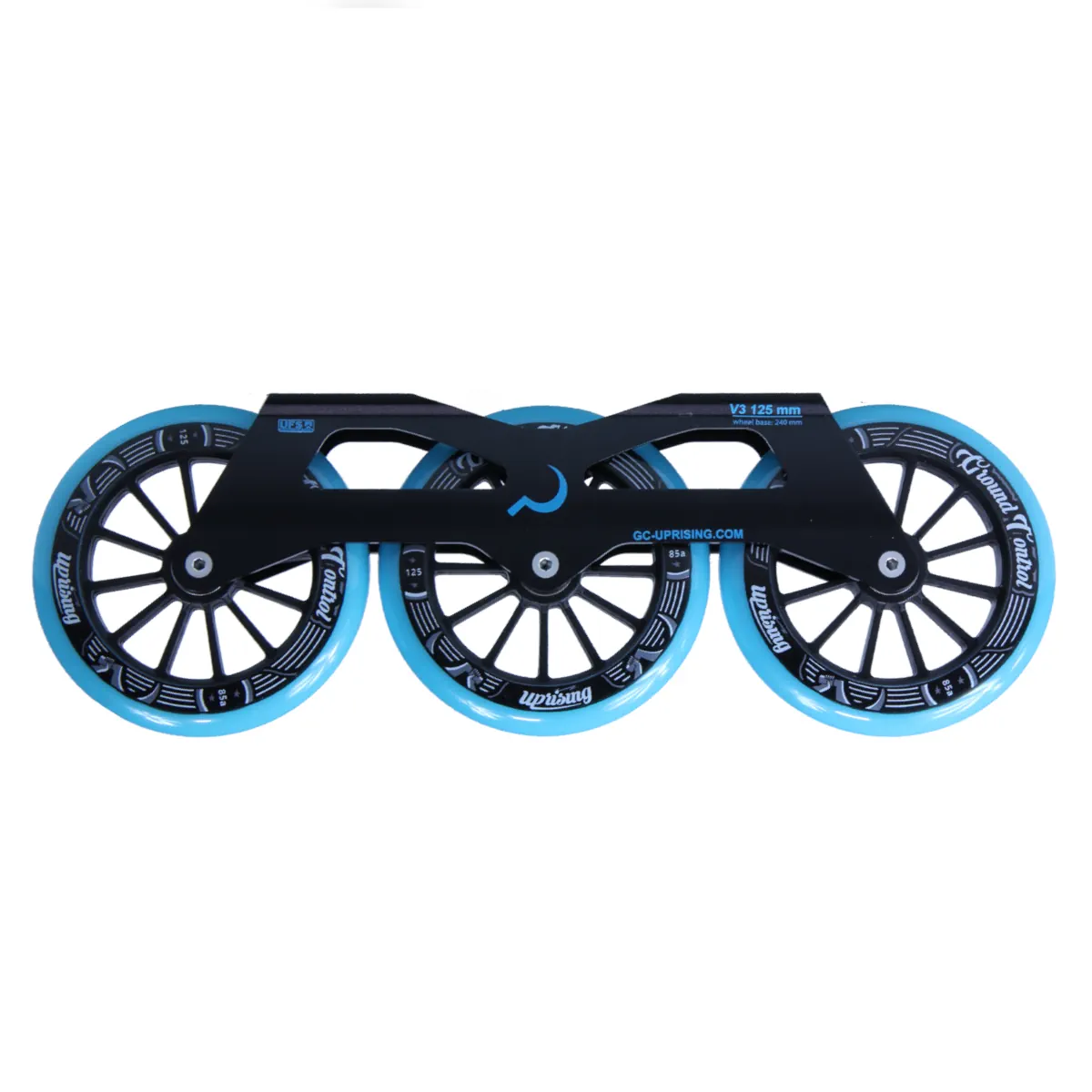 SKA12379/Blue/Complete/255 Ground Control GC TriSkate V3 125mm 85A Frames – Turquoise | 3x 125mm Komplettpaket | UFS Mounting | Urban Inline Rahmen | Fitness & Urban Inline Skating Inline Skating | Urban Inline Skating Frames Rahmen für inline Skates Frames for inline Skating Urban Inline Skating Frames Inliner Rahmen für das urbane Gelände Lörrach Freiburg Basel Inliner Skateschule und Skateshop Weil am Rhein SkaMiDan Deutschland Germany