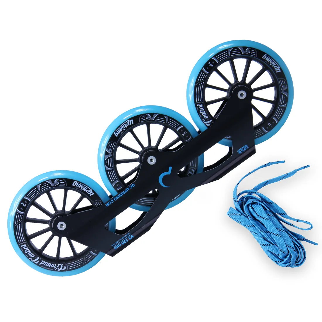 SKA12379/Blue/Complete/255 Ground Control GC TriSkate V3 125mm 85A Frames – Turquoise | 3x 125mm Komplettpaket | UFS Mounting | Urban Inline Rahmen | Fitness & Urban Inline Skating Inline Skating | Urban Inline Skating Frames Rahmen für inline Skates Frames for inline Skating Urban Inline Skating Frames Inliner Rahmen für das urbane Gelände Lörrach Freiburg Basel Inliner Skateschule und Skateshop Weil am Rhein SkaMiDan Deutschland Germany