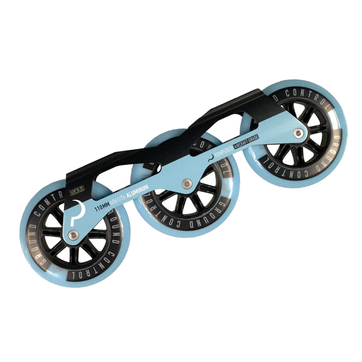 SKA15-GCFSV-110.lightblue/255 Ground Control GC TriSkate V3 110mm 85A Frames | lightblue | 3x 110mm Komplettpaket | UFS Mounting | Urban Inline Rahmen | Fitness & Urban Inline Skating Inline Skating | Urban Inline Skating Frames Rahmen für inline Skates Frames for inline Skating Urban Inline Skating Frames Inliner Rahmen für das urbane Gelände Lörrach Freiburg Basel Inliner Skateschule und Skateshop Weil am Rhein SkaMiDan Deutschland Germany