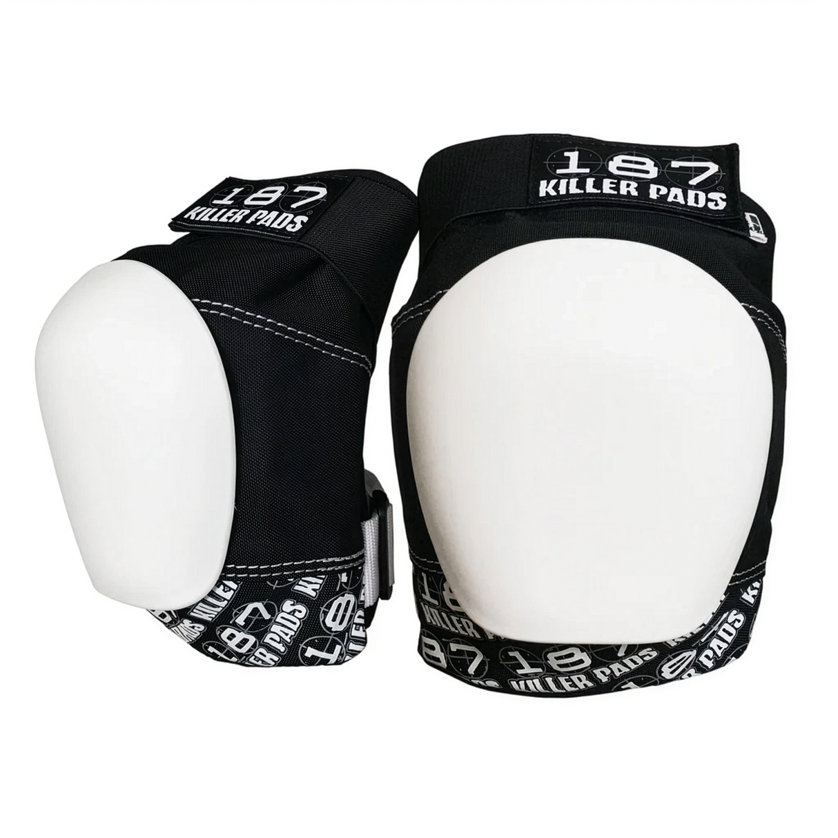 SKA187-PKN-0002/M 187 KILLER PADS Pro Knee Black & White – Knieschützer | Pro Knieschoner | Schützer Für das Fitness Inline Skating | Fitness Skating Protektors | Schoner für Inline Skater | Protektion for Inline Skater | Knee Pads | Knieschützer | Knieschoner | Elbow Pads | Ellenbogen Protektoren | Lörrach Freiburg Basel Inliner Skateschule und Skateshop Weil am Rhein SkaMiDan Deutschland Germany