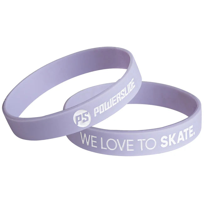 SKA200635/Black POWERSLIDE Bracelet "We love to Skate" | Verschiedene Farben | Armband für das Skating | Zubehör für Inline Skating | Inline Skating Fitness Inline Skating Urban Inline Skating | Aggressive inline Skating | Lörrach Freiburg Basel Inliner Skateschule und Skateshop Weil am Rhein SkaMiDan Deutschland Germany