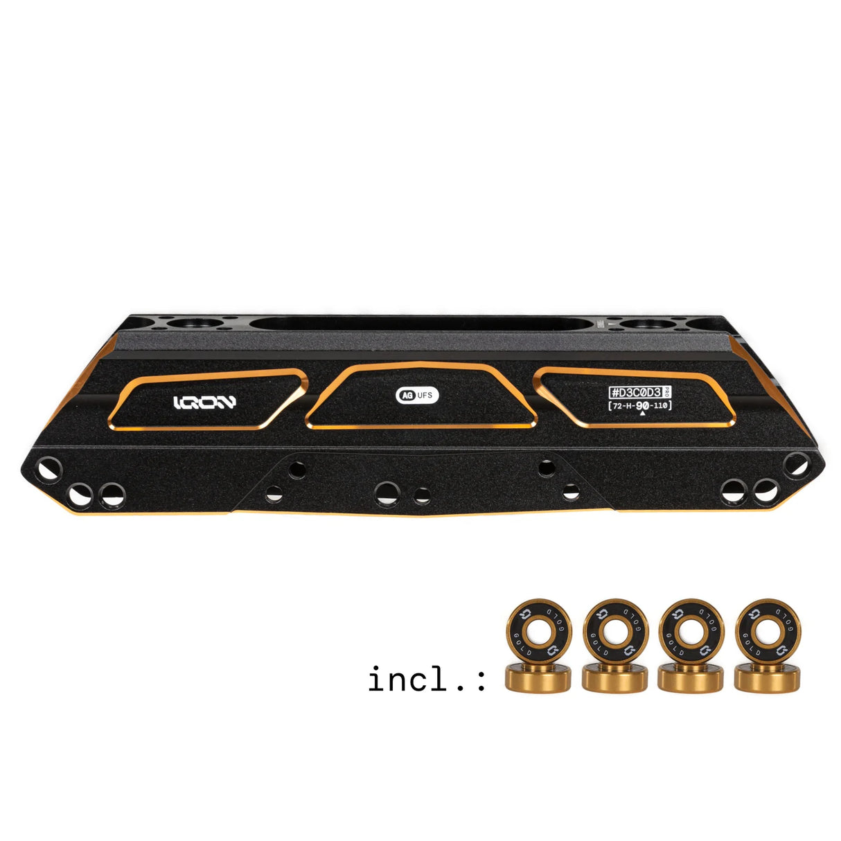 SKA20113 IQON AG Decode Pro 90 Dark Combo | Black | UFS Mounting | Urban & Wizard Skating | Aggressive Inline Skating | Urban Inline Skating Frames Rahmen für inline Skates Frames for inline Skating Urban Inline Skating Frames Inliner Rahmen für das urbane Gelände Lörrach Freiburg Basel Inliner Skateschule und Skateshop Weil am Rhein SkaMiDan Deutschland Germany