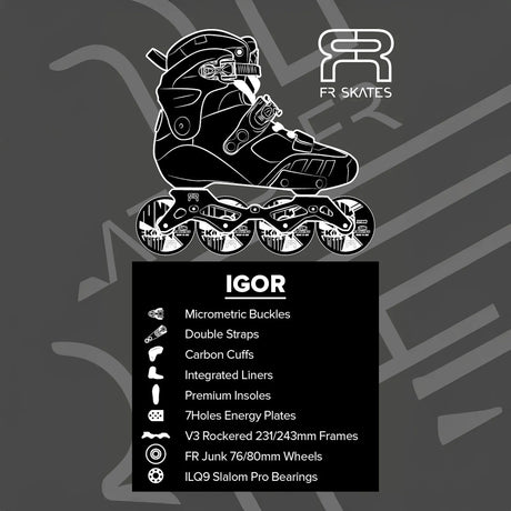 SKA25FRSK-IG-BK FR Skates FR Igor – Black 2025 Edition | 165mm Dual Point Mounting | Slalom Skates | Urban & Freestyle Inlineskates Freestyle Slalom Skates Freestyle & Urban Inlineskates Fitness Inlineskates Inlineskates Sport Inline Skates Rollerblades Urban Inline Skating Urban Inline Skating Freeskates Trainng Skates Strecken Skates Trinity Skates Einsteiger Beginner Inlineskates Inliner Fitness Inliner City Skates Fitness Inliner Sport Skates Sport Inliner Rollerblades Rollerblading Lörrach Freiburg Bas