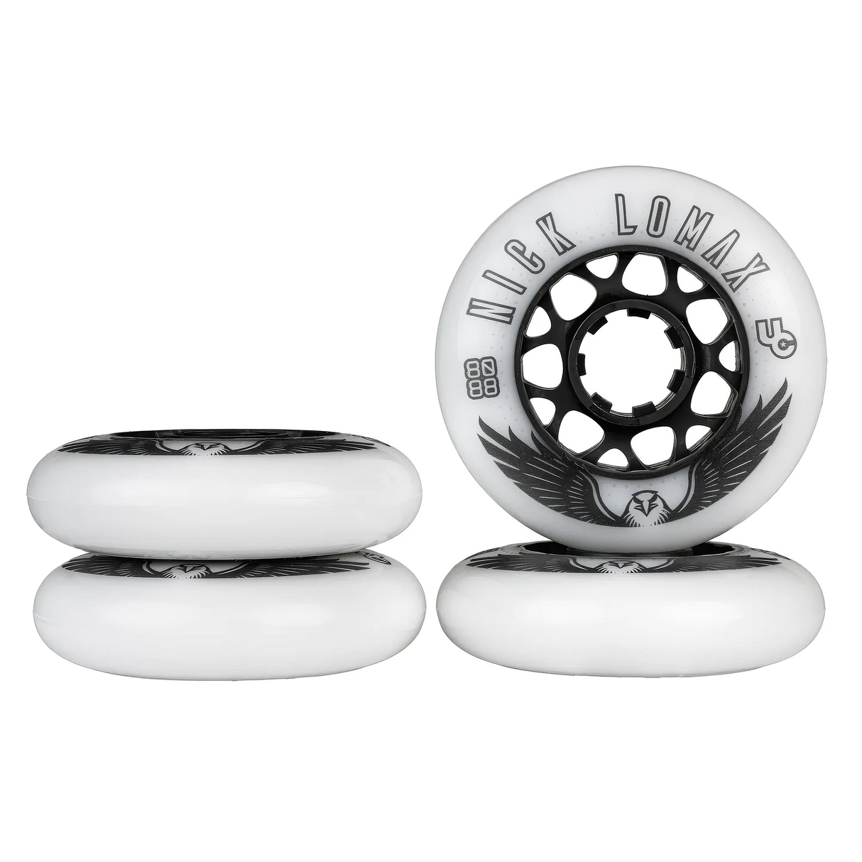 SKA406367 UNDERCOVER Nick Lomax Pro Wheels – 80mm 88A – Weiß-Schwarz | Undercover Rollen | Fitness, Freestyle & Urban Inline Rollen Inliner Freeride Wheels Rollerblading Downhill Inline Skating Skateschule Skateshop Weil am Rhein SkaMiDan Lörrach Freiburg Basel Deutschland Germany
