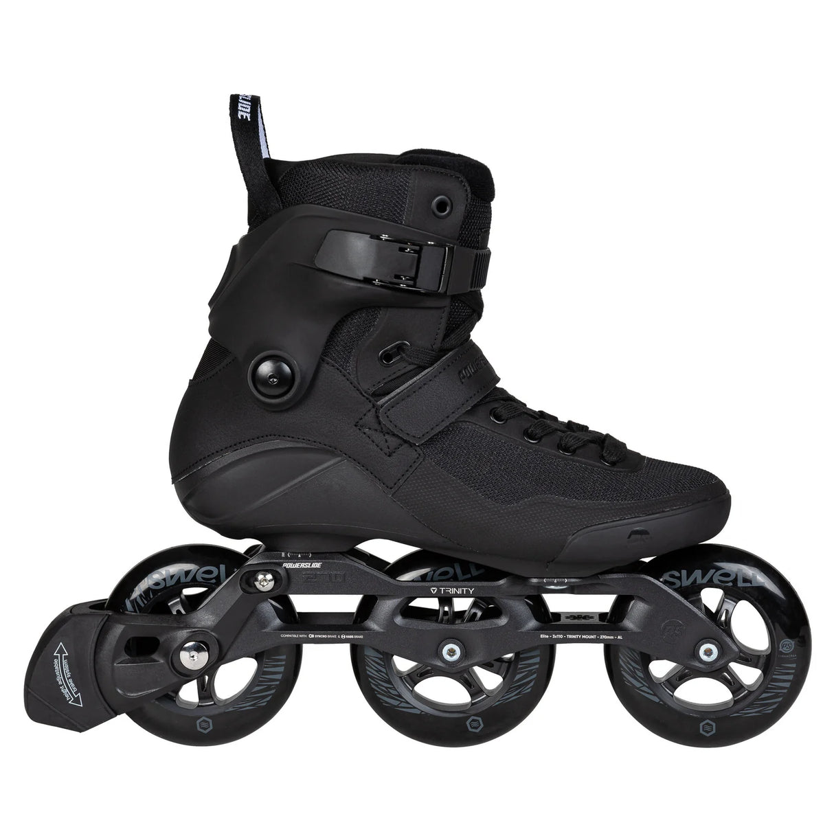SKA510038 POWERSLIDE Swell 110 Triple Black | Trinity Mounting | Performance Fitness Inlineskates Freeskates Trainng Skates Strecken Skates Trinity Skates Einsteiger Beginner Inlineskates Inliner Fitness Inliner City Skates Fitness Inliner Sport Skates Sport Inliner Rollerblades Rollerblading Lörrach Freiburg Basel Inliner Skateschule und Skateshop Weil am Rhein SkaMiDan Deutschland Germany