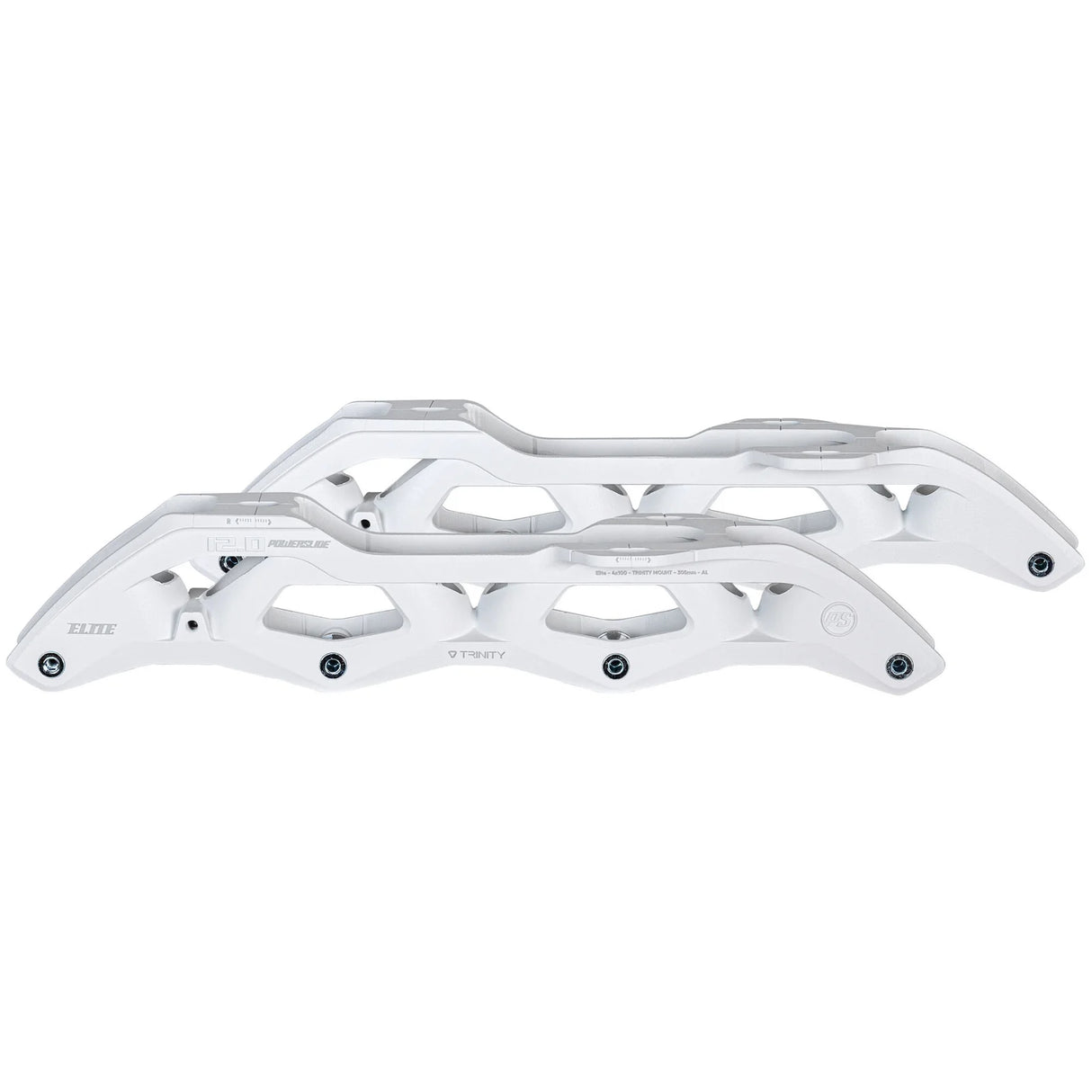SKA520085 POWERSLIDE Trinity Elite AL Frame 4×100mm | 305mm | Aluminium | White | Fitness & Urban Inline Skating Inline Skating | Urban Inline Skating Frames Rahmen für inline Skates Frames for inline Skating Urban Inline Skating Frames Inliner Rahmen für das urbane Gelände Lörrach Freiburg Basel Inliner Skateschule und Skateshop Weil am Rhein SkaMiDan Deutschland Germany