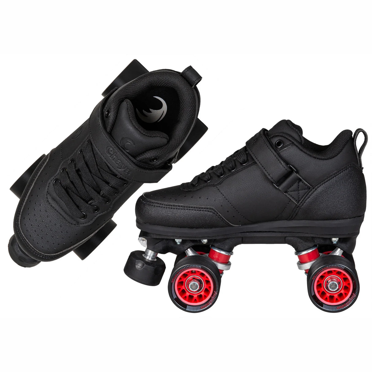SKA810759 CHAYA Ruby 2.0 Derby Roller Skates | Black | Standard Mounting | Roller Derby Rollschuhe | Park Rollschuhe Skates Plates Roller Skates Skatepark Rollschuhe Chaya Quad Skates Aggressive Quad Skates Rollschuhe Stunt Rollschuhe Rollkunstlauf Rollschuhe Rollerskates Schwarze Rollschuhe Lifestyle Rollschuhe Roller Skating Quad Skating Skateschule und Skateshop Weil am Rhein SkaMiDan Lörrach Freiburg Basel Deutschland Germany