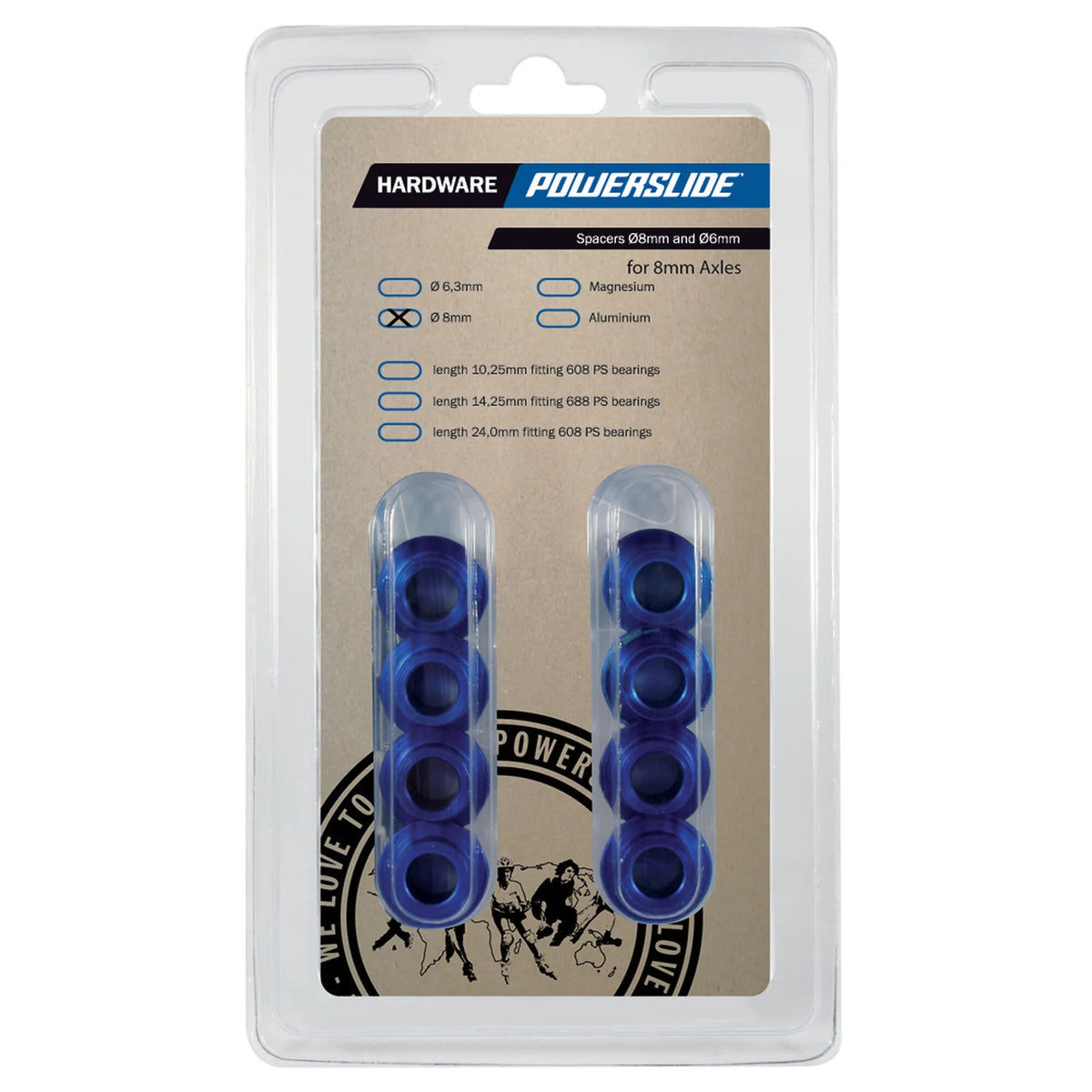 SKA900421/1/Piece POWERSLIDE Floating Alu Spacer 8mm Typ 608 | 10,2mm | Silber | 1-Stück Inline Frame Frames | Passend auch für andere | Typ 608| Typ 608 | 80-PackAdjustable AL Spacer 8mm Anpassbare Aluminium-Spacer Inline Skating Rollerblading Blading Abstandshalter Distanzscheiben Undercover Spacer Wheel Spacer Rollen Spacer Kugellager Spacer Stunt Skating Spacer Inline Skating Inliner Skateschule und Skateshop Weil am Rhein SkaMiDan Lörrach Freiburg Basel Deutschland Germany