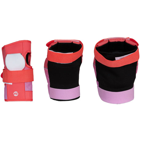 SKA903296 POWERSLIDE Standard Set Red Pink | Schoner Set | Schützerset | Protektor for Inline Skating | Urban Inline Skating | Urbanes Inline Skaten | Schützer Für das Fitness Inline Skating | Fitness Skating Protektors | Schoner für Inline Skater | Protektion for Inline Skater | Knee Pads | Knieschützer | Knieschoner | Elbow Pads | Ellenbogen Protektoren | Lörrach Freiburg Basel Inliner Skateschule und Skateshop Weil am Rhein SkaMiDan Deutschland Germany