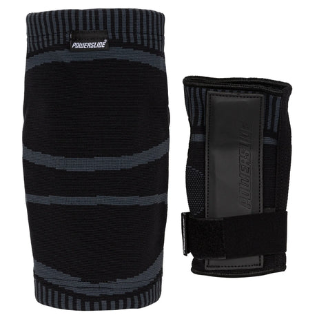 SKA903300 POWERSLIDE Onesie Dual Pack Black | Schonerset | Dehnbare Einheitsgröße (S–XL) | Schützer Für das Fitness Inline Skating | Fitness Skating Protektors | Schoner für Inline Skater | Protektion for Inline Skater | Knee Pads | Knieschützer | Knieschoner | Elbow Pads | Ellenbogen Protektoren | Lörrach Freiburg Basel Inliner Skateschule und Skateshop Weil am Rhein SkaMiDan Deutschland Germany