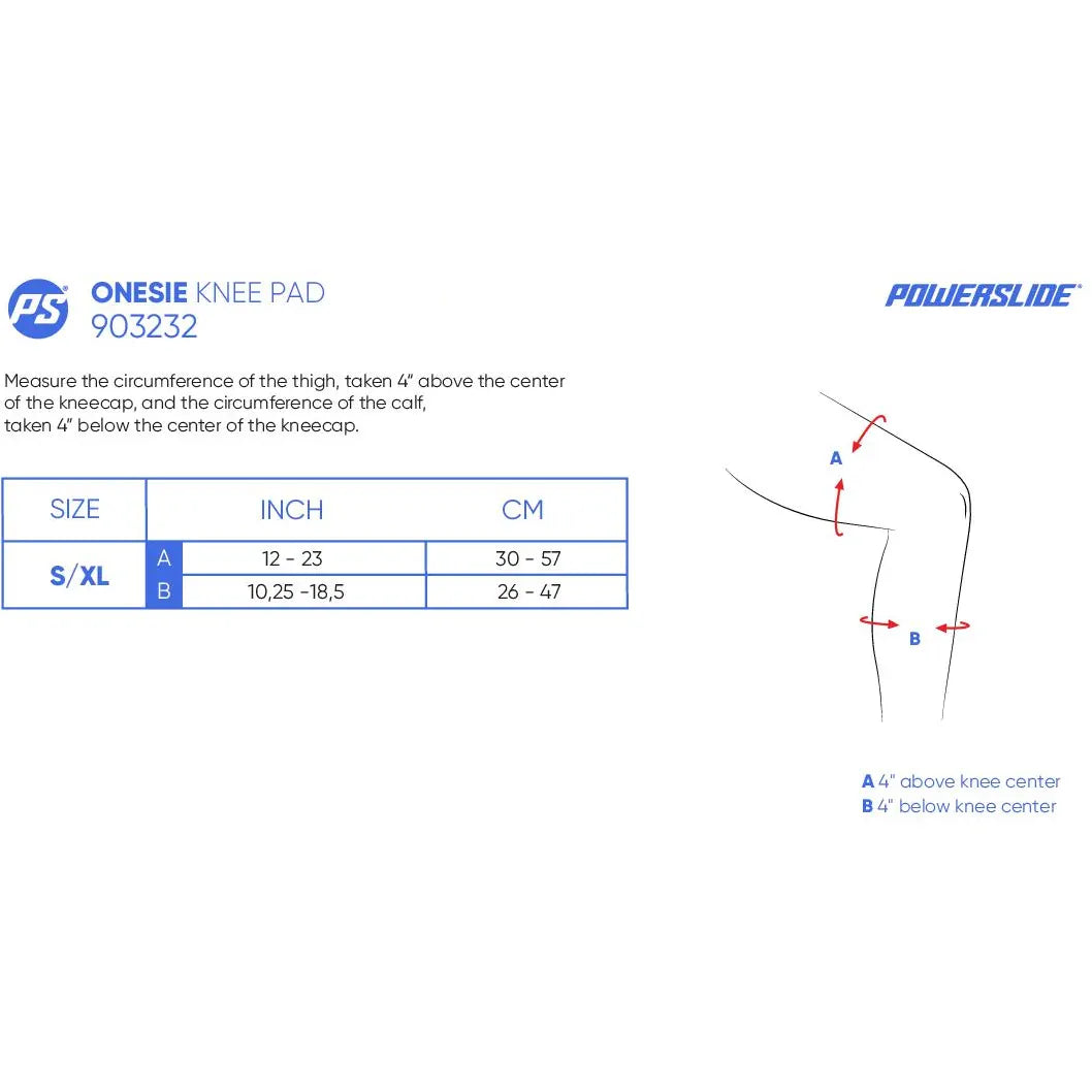 SKA903302 POWERSLIDE Onesie Knee Pad Teal | Knieschoner | Dehnbare Einheitsgröße (S–XL) | Schützer Für das Fitness Inline Skating | Fitness Skating Protektors | Schoner für Inline Skater | Protektion for Inline Skater | Knee Pads | Knieschützer | Knieschoner | Elbow Pads | Ellenbogen Protektoren | Lörrach Freiburg Basel Inliner Skateschule und Skateshop Weil am Rhein SkaMiDan Deutschland Germany Size Chart Größentabelle