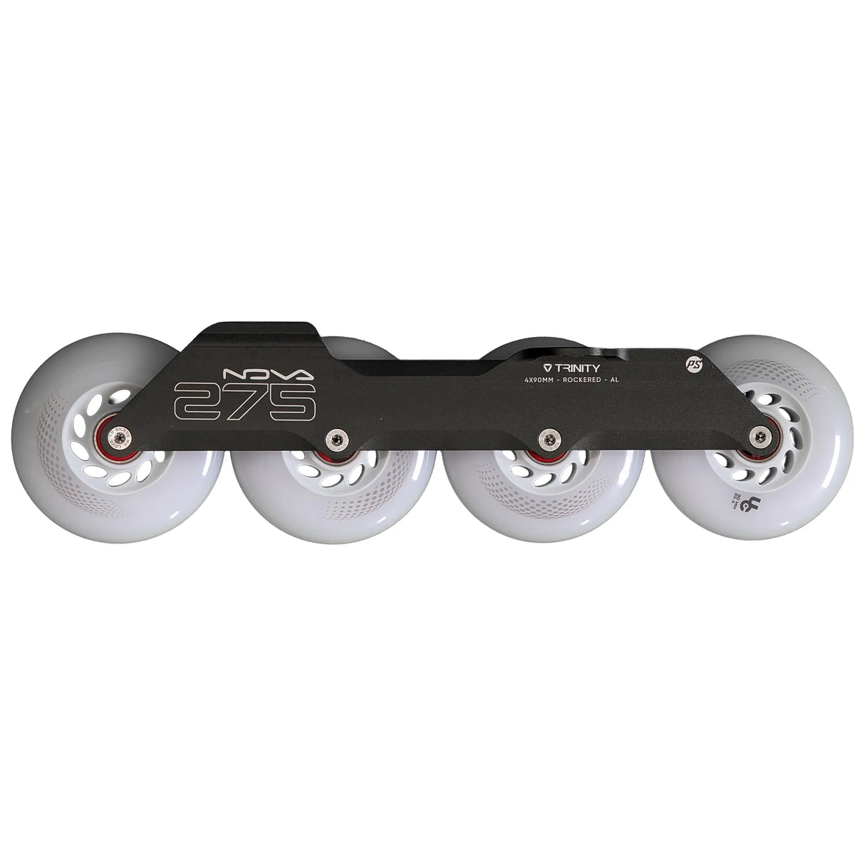 SKA904647/Silver/RTR/275 POWERSLIDE Nova Frame RTR – Dunkelgrau Dark Grey | 4× 90 mm 275 mm – Natural Rocker | Trinity Mounting | Urban Inline Skating Frames Rahmen für inline Skates Frames for inline Skating Urban Inline Skating Frames Inliner Rahmen für das urbane Gelände Lörrach Freiburg Basel Inliner Skateschule und Skateshop Weil am Rhein SkaMiDan Deutschland Germany