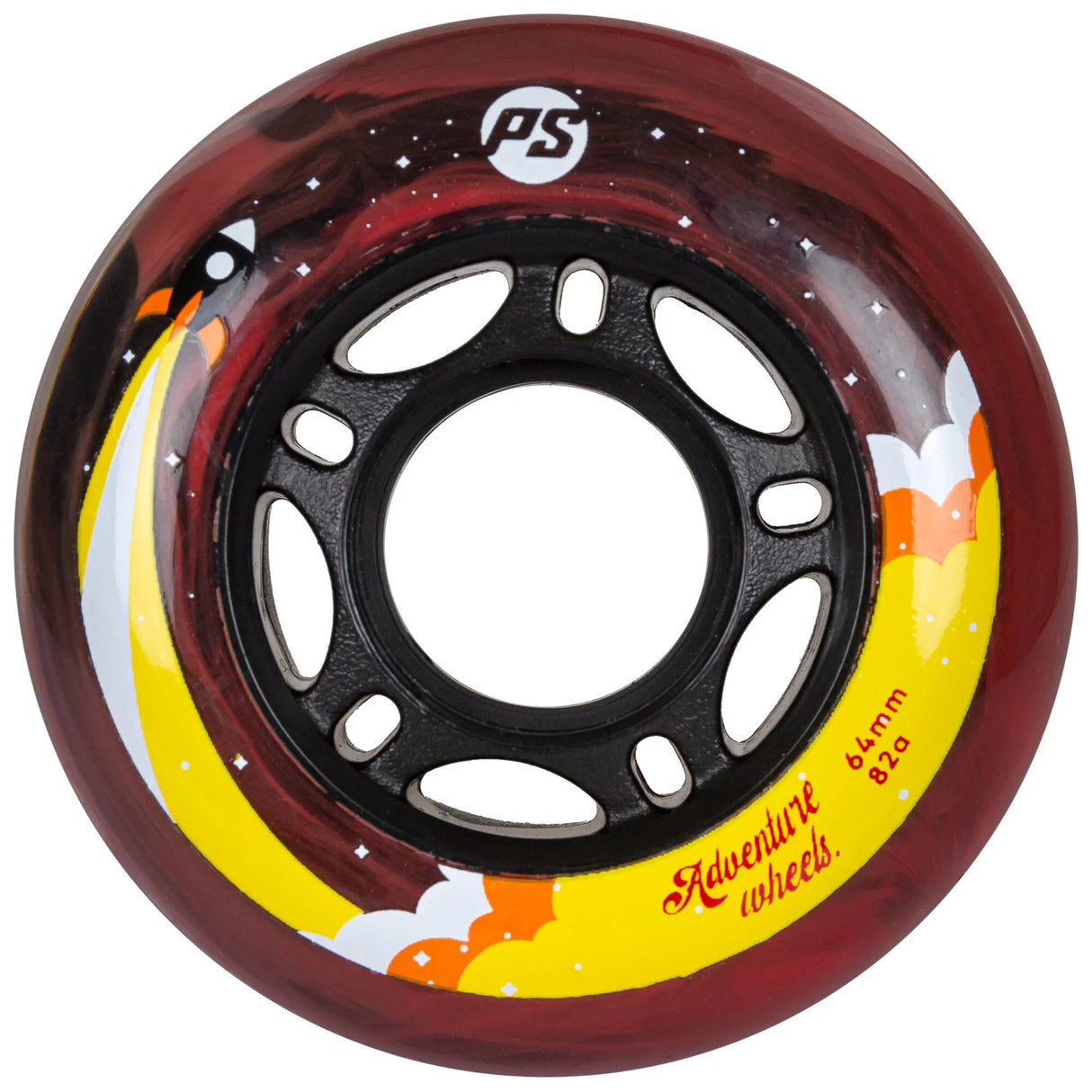 SKA905407 POWERSLIDE Adventure Wheels 64mm 82A | Red Cloud | Inline Skating Rollen Inliner Sport Skates Sport Inliner Rollerblades Rollerblading Lörrach Freiburg Basel Inliner Skateschule und Skateshop Weil am Rhein SkaMiDan Deutschland Germany