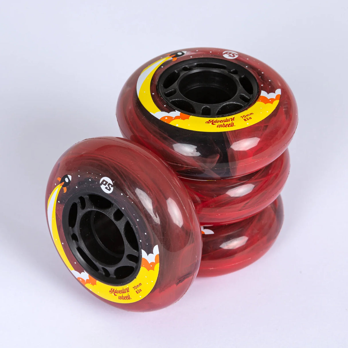 SKA905409 POWERSLIDE Adventure Wheels 70mm 82A | Red Cloud | Inline Skating Rollen Inliner Sport Skates Sport Inliner Rollerblades Rollerblading Lörrach Freiburg Basel Inliner Skateschule und Skateshop Weil am Rhein SkaMiDan Deutschland Germany