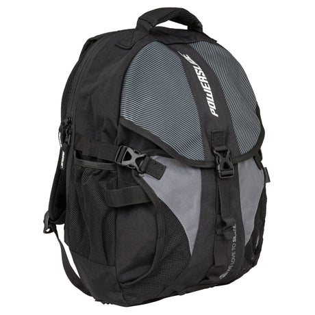 SKA907085 POWERSLIDE Fitness Backpack | Black | Grey |  Skaterucksack | Mit Skatehalterung Inliner Sport Skates Sport Inliner Rollerblades Rollerblading Lörrach Freiburg Basel Inliner Skateschule und Skateshop Weil am Rhein SkaMiDan Deutschland Germany