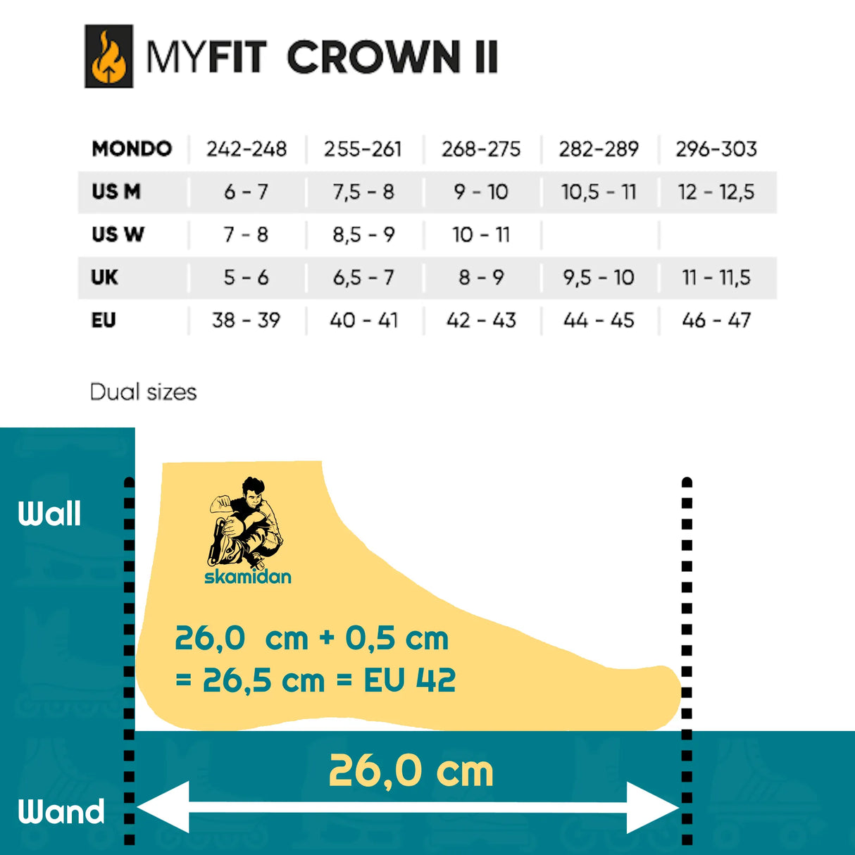 SKA908458 | MYFIT Crown II Liner Dual Fit Liner | Mit Schlaufen | Thermisch formbarer Innenschuh für Inlineskates | Inliner Sport Skates Sport Inliner Rollerblades Rollerblading Lörrach Freiburg Basel Inliner Skateschule und Skateshop Weil am Rhein SkaMiDan Deutschland Germany
