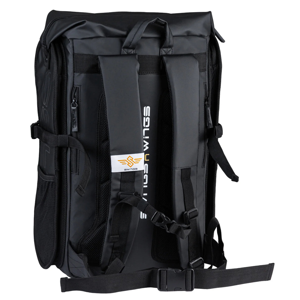 SKA910951 SWINGS Aurum Bag – Schwarz | Backpack | Skaterucksack mit Halterungen für 4× 90 mm bis 3× 125 mm Inlineskates tragetasche rucksack für rollerblades inliner skates blades inlineskates skamidan weil am rhein deutschland lörrach freiburg basel skamidan skateshop