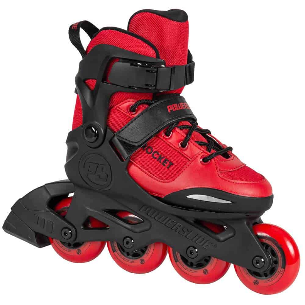 POWERSLIDE Rocket Red Kids Skates | Kids Inline Skates | Size Adjustable