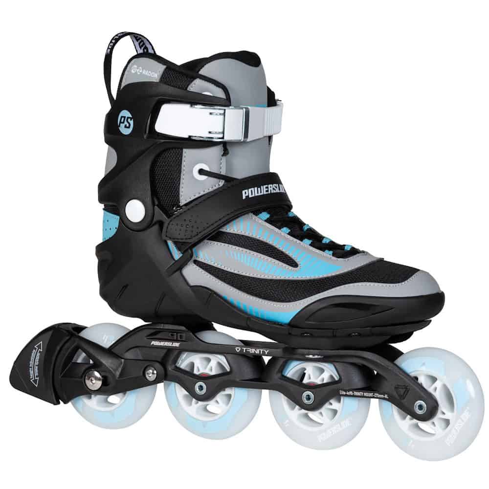 POWERSLIDE Phuzion Radon Slate Grey 84 | Grey + Blue | Trinitya X | Fitness Inline Skates